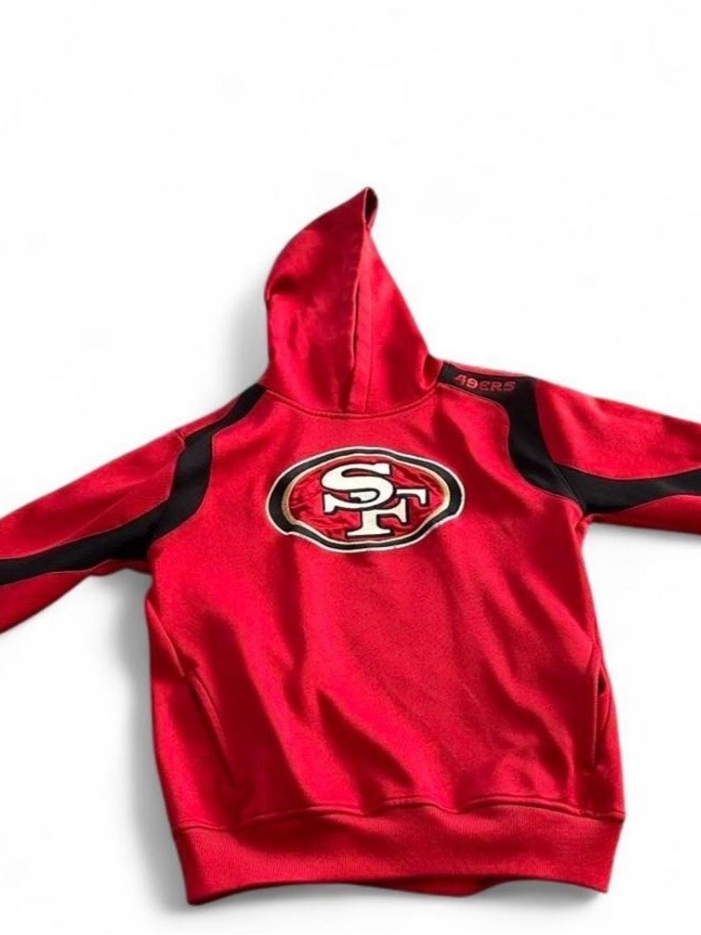 Team Apparel Red & Black SF 49ers Youth Hoodie